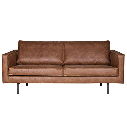 ESTO GmbH 2,5 Sitzer Sofa Rodeo Echtleder Leder Lounge Couch Garnitur Cognac