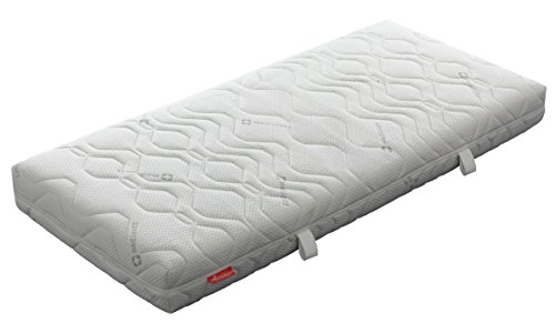Badenia 03 887 820 159 Bettcomfort Trendline Kaltschaummatratze, mit Noppenauflage, 90 x 200 cm, weiß