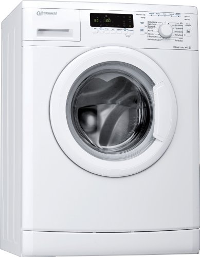 BauknechtWA PLUS 844 A+++ Waschmaschine/A+++ / Frontlader / 1400 UpM / 8 kg/Smart Select/Jeans Programm/Big window/unterbaufähig / Weiß