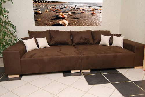 Big Sofa – Made in Germany – Bezug Noble Lux - Freie Farbwahl ohne Aufpreis aus ca. 70 Farben – Nahezu jedes Sondermaß möglich! Sprechen Sie uns an. Info unter 05226-9845045 oder info@highlight-polstermoebel.de