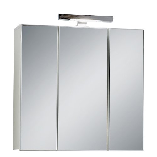 Unbekannt FMD Möbel 925-003 Spiegelschrank Zamora 3, 70 x 69 x 19 cm, Weiß