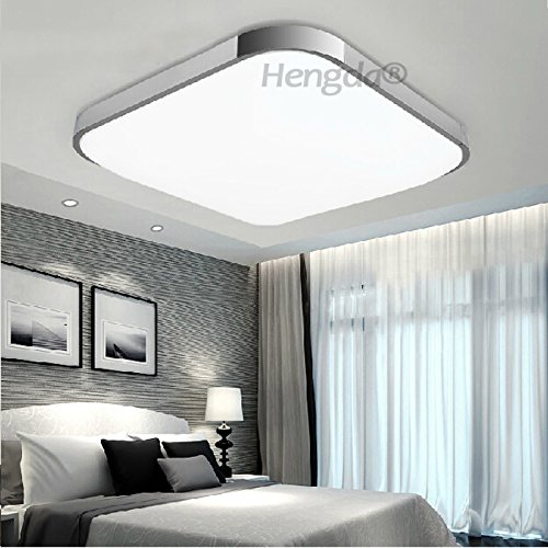 Hengda® 12W 15W 18W 36W 48W LED Deckenleuchte Modern Deckenlampe 6000K-6500K Weiß Flur Wohnzimmer Lampe Schlafzimmer 85V-265V Energiespar (18W) Hengda® 12W 15W 18W 36W 48W LED Deckenleuchte Modern Deckenlampe 6000K-6500K Weiß Flur Wohnzimmer Lampe Schlafzimmer 85V-265V Energiespar (18W)
