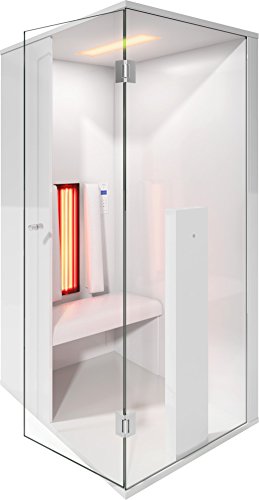 Infrarotkabine | Infrarotsauna SELECT LINE 1 für eine Person weiß hochglanz von b-intense by Physiotherm - ein Angebot von welcon-wellness.de