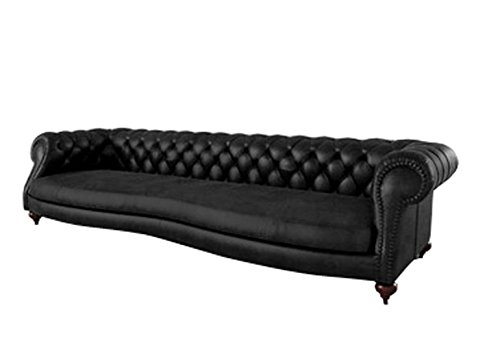 JVmoebel Sofa, Lederimitat, Schwarz/Rot, 188x120x80 cm