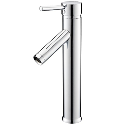 KINSE® Modern Hoch Auslauf Flexible Wasserhahn Armatur Waschschüssel für Badezimmer