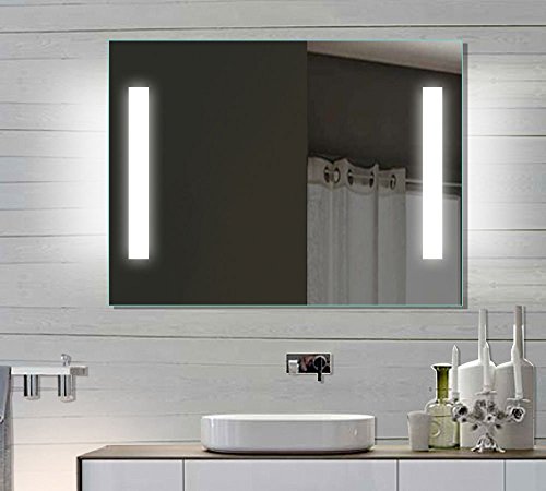 Lux-aqua LED Badezimmerspiegel Badspiegel Wandspiegel Lichtspiegel 80x60 SPE8060H