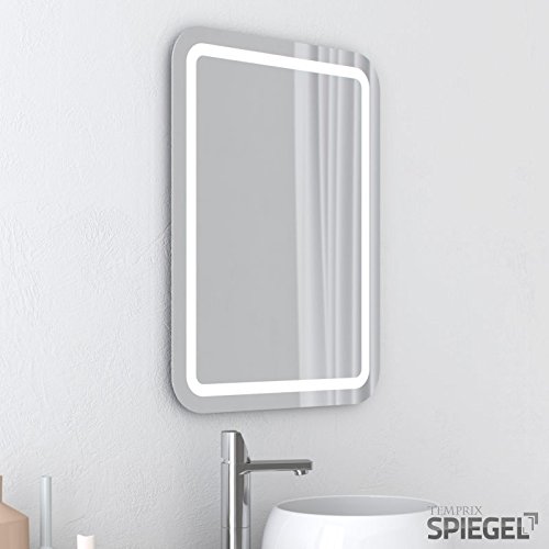 LED Badspiegel beleuchtet Perfekt Badezimmerspiegel mit Beleuchtung 80 x 60 cm