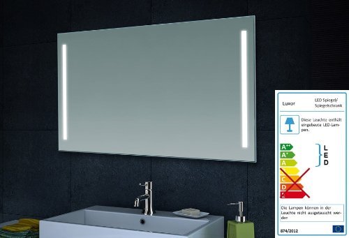 Lux-aqua Design Wand Spiegel Badezimmerspiegel LED Beleuchtung mit 420 Lumen MT60-100