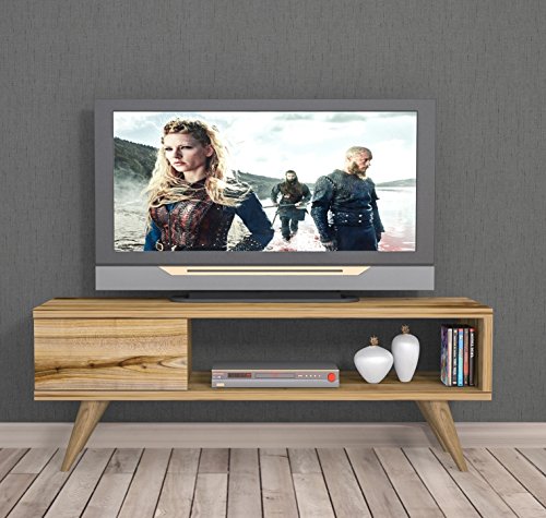 Homidea INCA TV Lowboard/Natur-Holzfarbe/TV Board - Fernsehtisch in elegantem Design