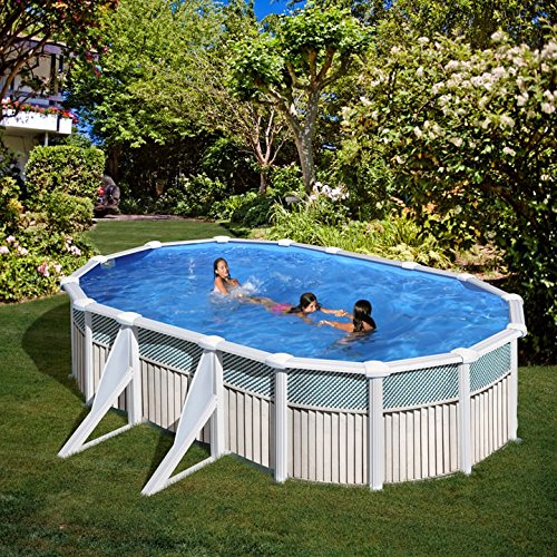 San Marina Pools – Pool aus Blech Capri 610 x 375 x 120 cm + Sand-Teichklärer