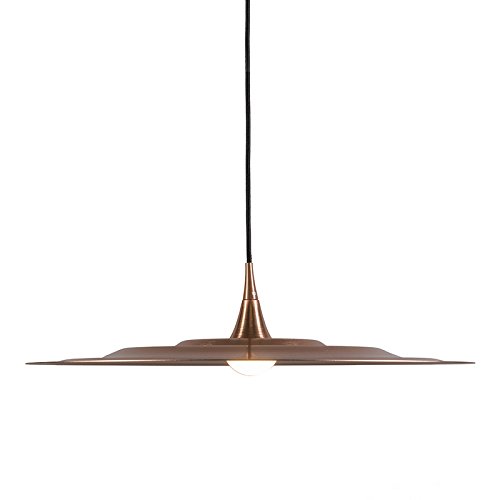 QAZQA Design / Modern / Esstisch / Esszimmer / Puristische Pendelleuchte / Pendellampe / Hängelampe / Lampe / Leuchte Drip 60 kupfer / Innenbeleuchtung / Wohnzimmer / Schlafzimmer / Küche Metall Rund