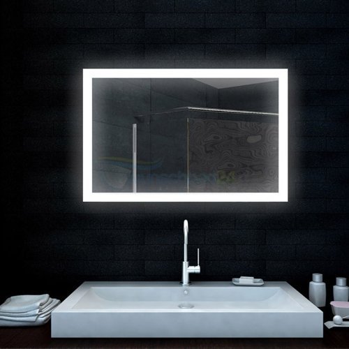 Badezimmerspiegel Lichtspiegel mit LED-Lampe - 100x65 cm