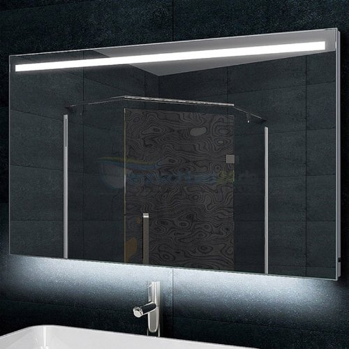 René Bugil Badezimmerspiegel XL mit LED Beleuchtung - 120x60 cm