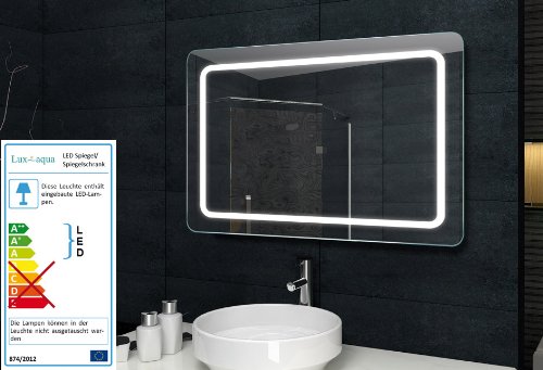 Badezimmerwandspiegel Wandspiegel mit Beleuchtung - 100x60cm - MF69100