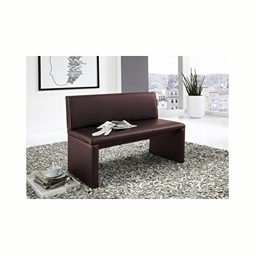 SAM® Esszimmer Sitzbank Family Brown in braun, 180 cm Breite, Sitzbank mit pflegeleichtem SAMOLUX® Bezug, angenehmer Sitzkomfort, frei im Raum aufstellbare Bank mit Rückenlehne