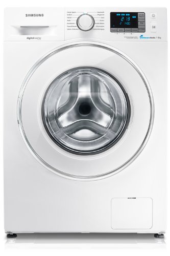 Samsung WF70F5E5P4W/EG Waschmaschine Frontlader / A+++ / 122 kWh/Jahr / 9400 Liter/Jahr / 1400 UpM / 7 kg / Crystal Door weiß