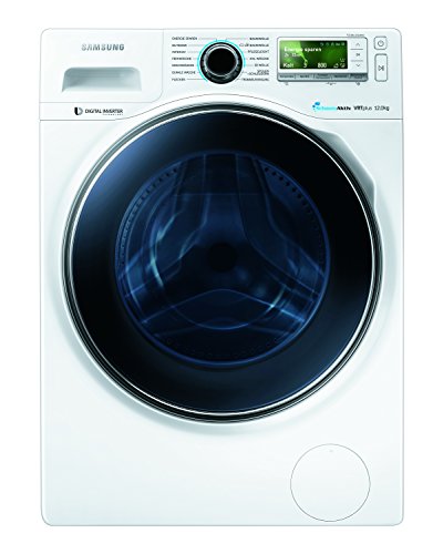Samsung WW12H8400EWEG Waschmaschine/Frontlader/1400 UpM/12 kg/BlueCrystal Design/LCD Display/weiß