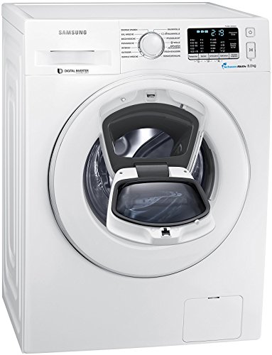 Samsung WW80K5400WW/EG Waschmaschine FL/A+++ / 116 kWh/Jahr / 1400 UpM / 8 kg/Weiß / Add Wash/Smart Check/Digital Inverter Motor
