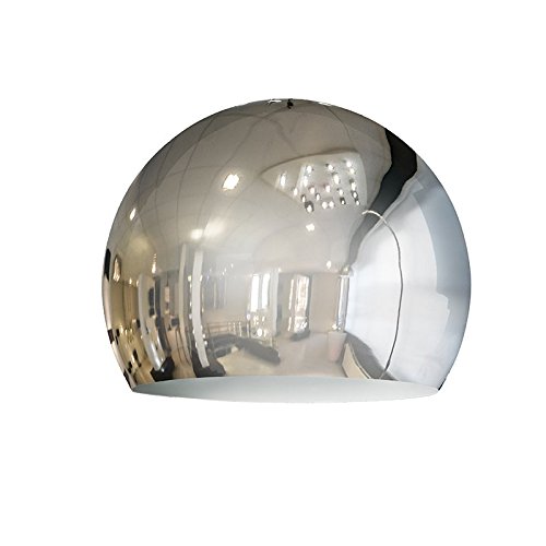 QAZQA Modern / Retro / Stahl Lampenschirm Globe 28cm Chrom , Kugel Schirm Pendelleuchte