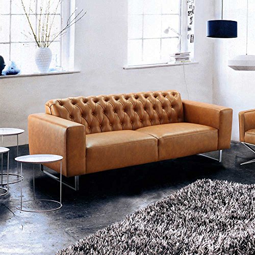 Sofa in Braun Factory Design Pharao24