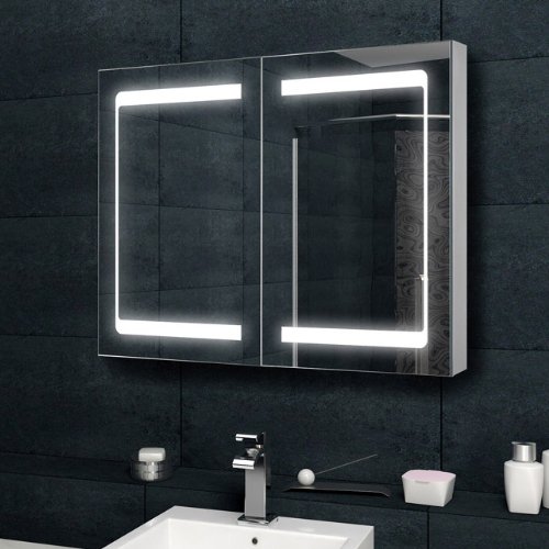 Spiegelschrank innovativem Spiegeltür-Design LED mit 1530 Lumen 100x70 MDA7513