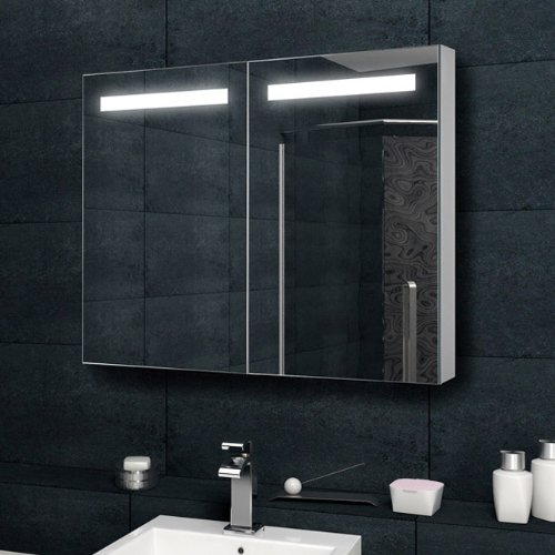 Spiegelschrank innovativem Spiegeltür-Design LED mit 420 Lumen 100x70 MDA7511