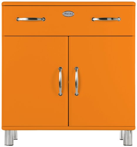 tenzo 5127-017 Malibu - Designer Kommode 92 x 86 x 41 cm, MDF lackiert, orange