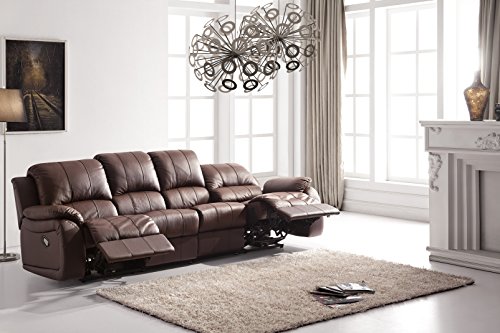 Voll-Leder Couch Sofa-Garnitur-Relaxsessel Polstermöbel-Fernsehsessel 5129-4-377