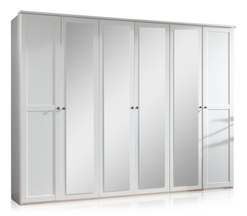 Wimex Kleiderschrank/ Drehtürenschrank Chalet, 6 Türen, (B/H/T) 270 x 58 x 210 cm, Weiß