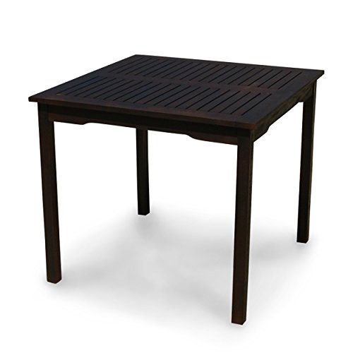 indoba® IND-70071-TI - Serie Provence - Gartentisch aus Holz FSC zertifiziert - quadratisch