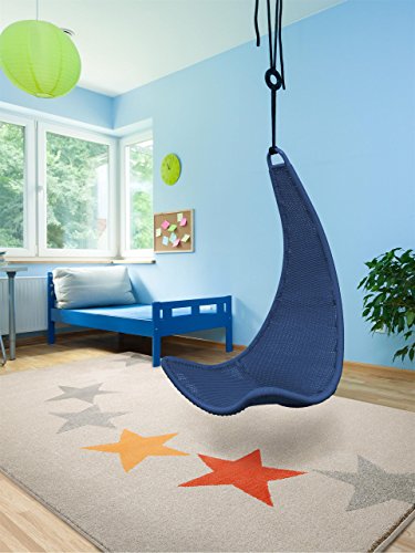 Benuta Teppich Avalon Stars Beige 140x200 cm | Moderner Teppich für Wohn- und Schlafzimmer