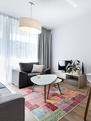 benuta Teppich Visconti Multicolor 160x230 cm | Moderner Teppich für Wohn- und Schlafzimmer