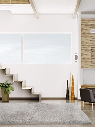Benuta Shaggy Hochflor Teppich Breeze Grau 100x150 cm | Langflor Teppich für Schlafzimmer und Wohnzimmer