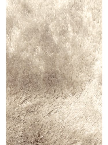 benuta Teppiche: Shaggy Langflor Hochflor Teppich Whisper Beige ø 200 cm rund - schadstofffrei - 100% Polyester - Uni - Handgetufted - Wohnzimmer
