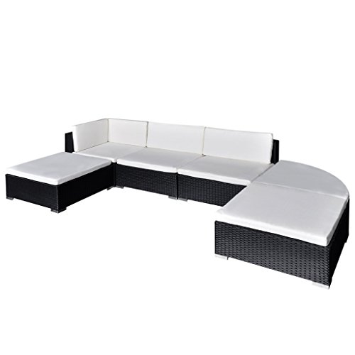 vidaXL Gartenmöbel Set 16-tlg. Poly Rattan Sitzgruppe Sitzgarnitur Lounge Sofa