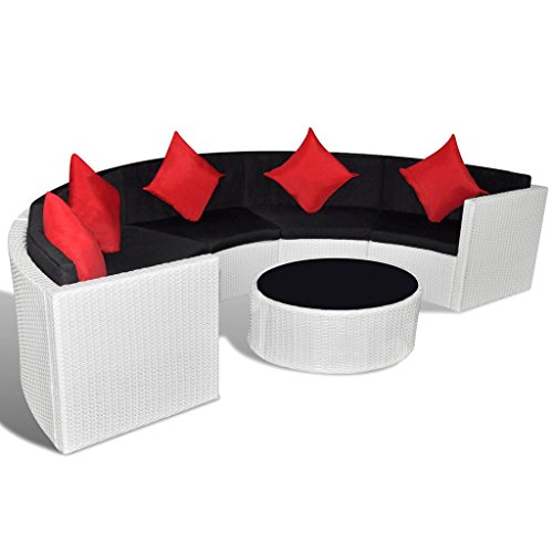 vidaXL Gartenmöbel Poly Rattan Gartenset Lounge Garnitur Sitzgruppe Sofa Set
