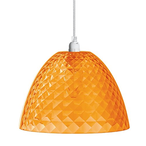 Pendelleuchte STELLA S transparent orange K1/2