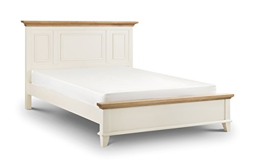 Julian Bowen Portland Bett, Holz, Eiche/elfenbeinfarben, 135 cm, Doppelbett