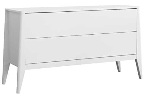 Tenzo 4082-005 French Designer Kommode / Sideboard, MDF, weiß, 43 x 132 x 72 cm