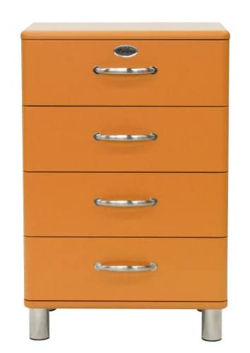 Tenzo 5116-017 Malibu - Designer Kommode 92 x 60 x 41 cm, MDF lackiert, orange