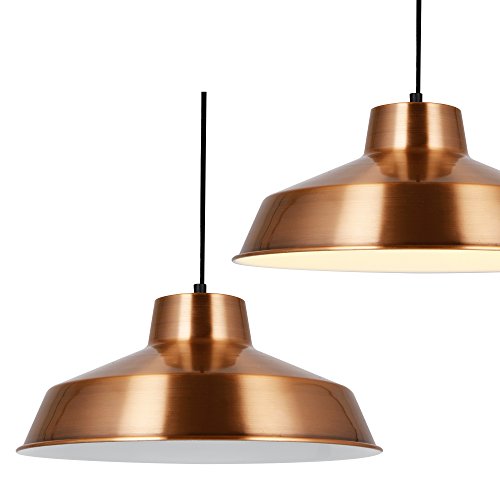 [lux.pro] Hängeleuchte Design Decken-Lampe Kupfer Metall [Ø35cm] Pendelleuchte