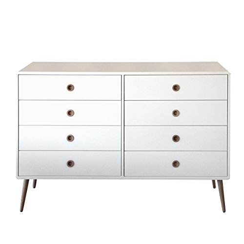 Steens Furniture Kommode Soft Line, 89 x 135 x 40 cm, MDF weiß lackiert
