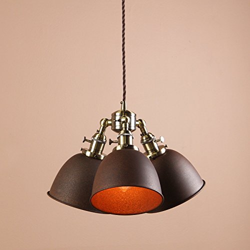 Buyee® Modern Vintage Industrial Metal Lampe Edison-Lampe Retro Lampe Shade 3 Leuchten Loft Coffee Bar Küchenhängependelleuchte Lampen Licht
