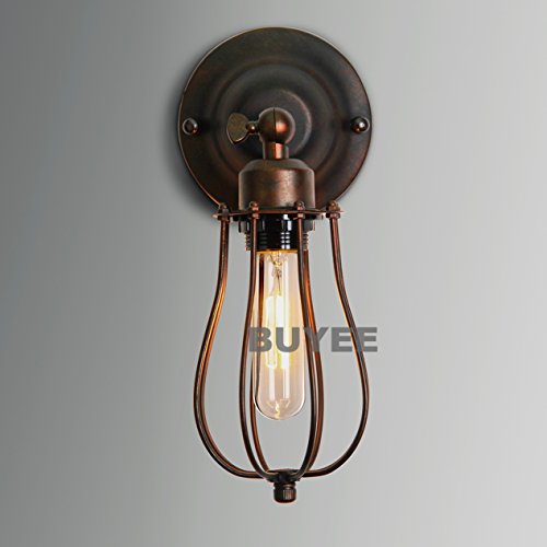 Buyee® braun Farbe Moderne Industrie Wandlampe Edison-Lampe Retro Wand-Licht-rustikale Weinlese-Wand-Licht Lampe