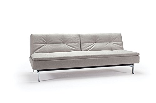 Innovation - Dublexo Schlafsofa - grau - Charcoal Twist - Ulme hell, zylindrisch - Per Weiss - Design - Sofa