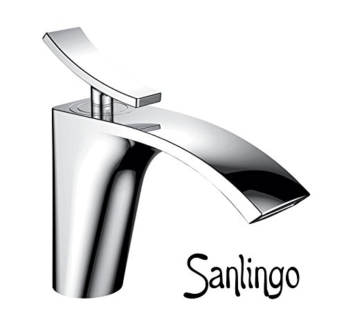 Modern Design Einhebel Badezimmer Bad Armatur Waschbecken Chrom Sanlingo JARO