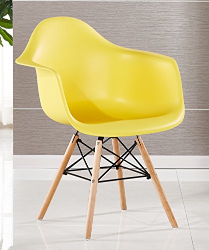 P & N Homewares® Moda Wanne Stuhl Kunststoff Retro Esszimmer Stühle weiß schwarz grau rot gelb grün