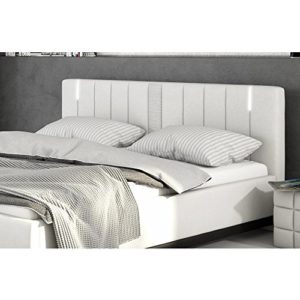 | Möbel24 | Innocent Polsterbett aus Kunstleder weiß 180x200cm mit LED