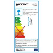 | Möbel24 | Innocent Polsterbett aus Kunstleder weiß 180x200cm mit LED