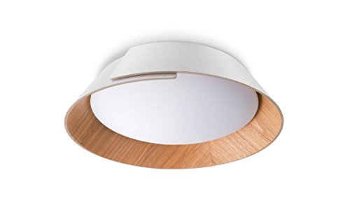 Philips InStyle LED Deckenleuchte Nonagon, weiß/Holz